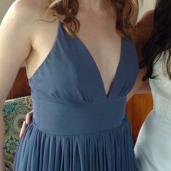 Lulu's Bridesmaid Dress - dark grey - Picture 3 of 4